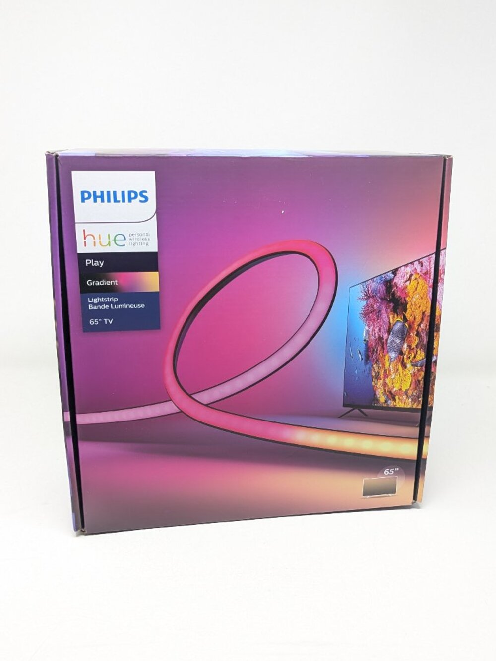 Philips Hue Play Gradient 65" Smart TV Light Strip Color-Changing LED Lights